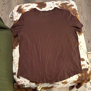 Brown workout top
